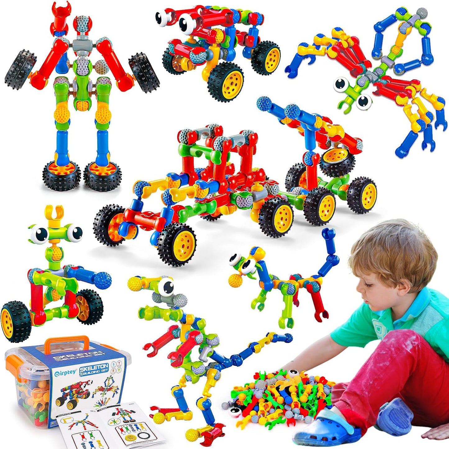Kids STEM Building Toys for 3 4 5 6 7 8+ Year Old Boy Girl Birthday Gi