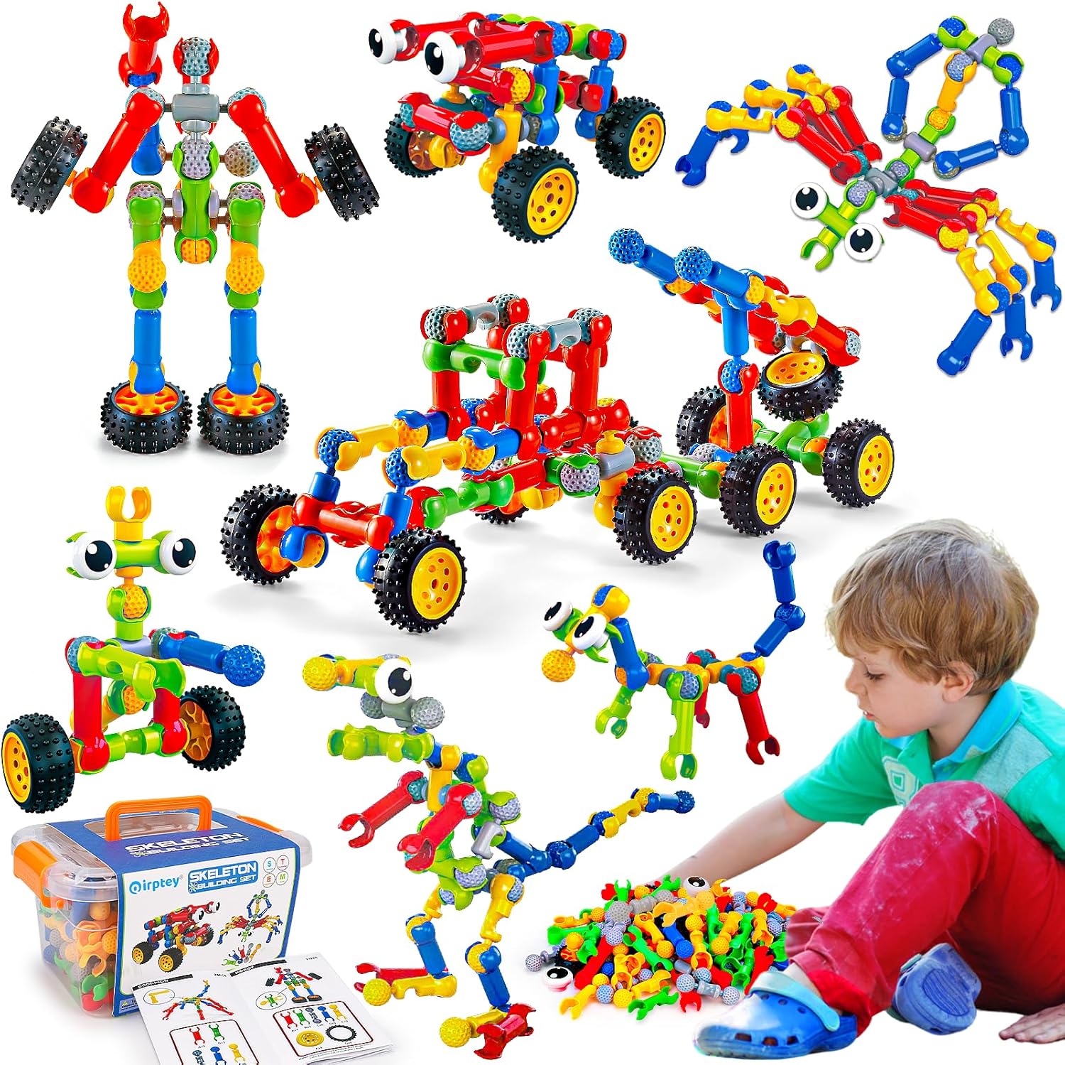 Kids STEM Building Toys for 3 4 5 6 7 8+ Year Old Boy Girl Birthday Gi