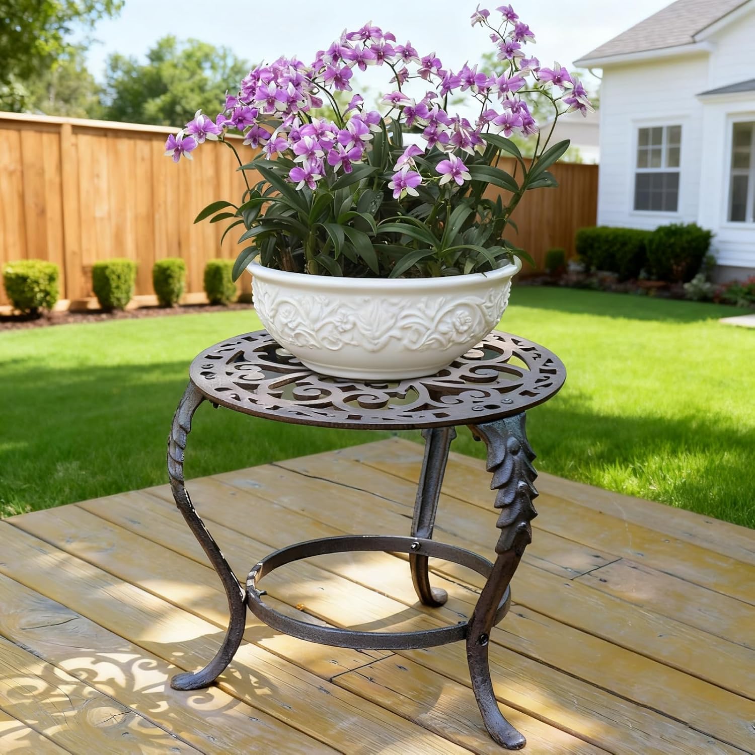 Notakia Plant Stand Indoor Outdoor Clearance Heavy Duty Cast Iron Plan