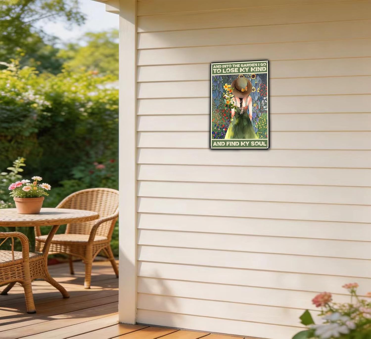 8X12inch Garden Metal Sign Funny Gardening Tin Sign yard Tin Signs Dec