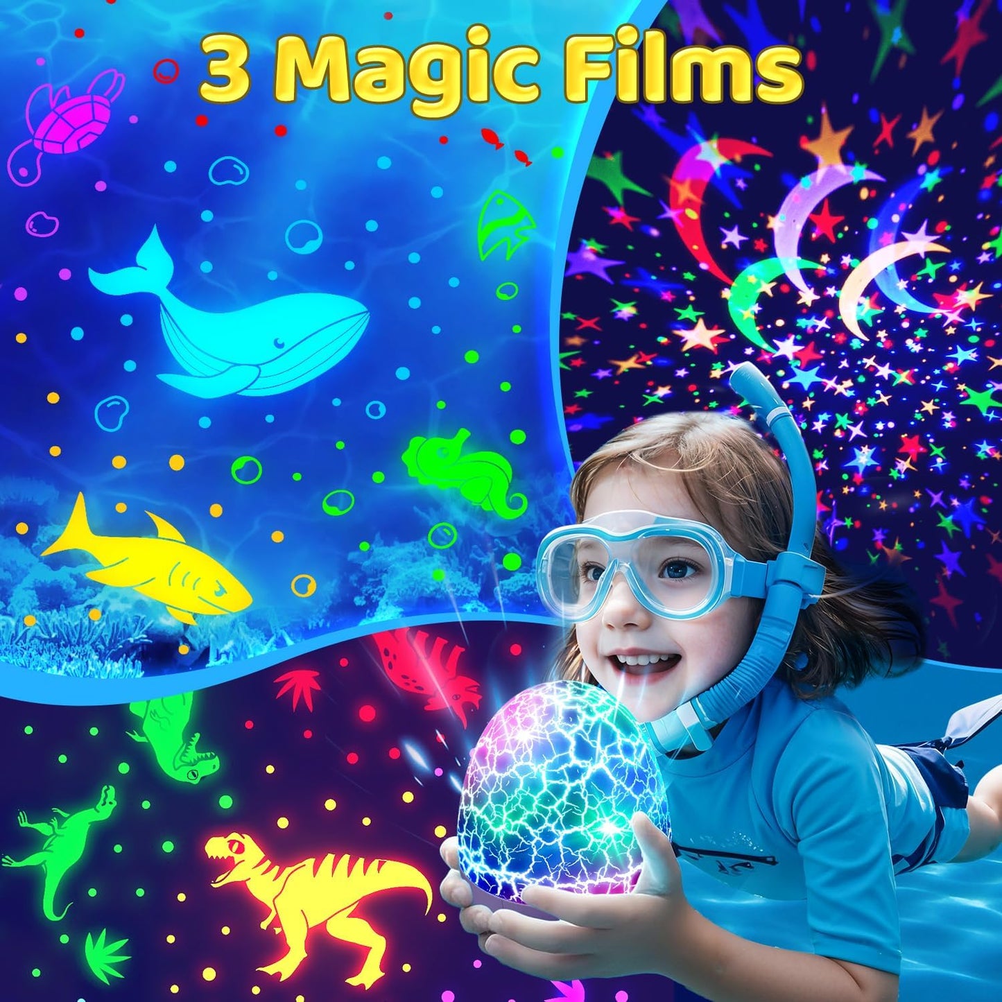 Easter Eggs Easter Gifts for Toddlers Kids Baby Night Light Projector 