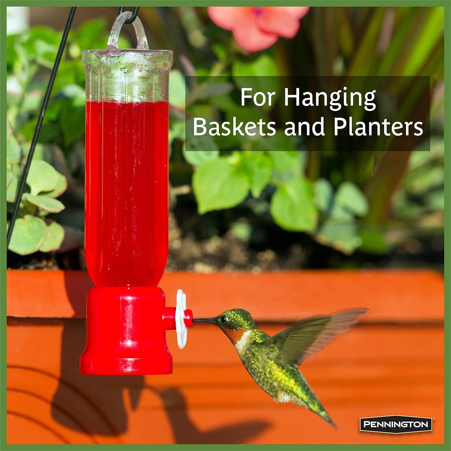 Pennington Planter Hummingbird Feeder 2 Pack 2.3 Ounce Capacity