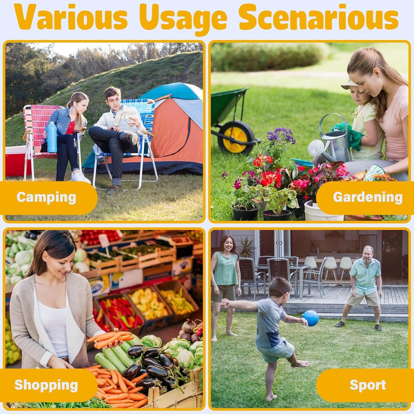 Wagon Cart Foldable, 360Lbs Collapsible Wagon Cart with Wheels Portable, Outdoor Utility Carts for Groceries, Camping, Sports, Garden, Shopping, Black
