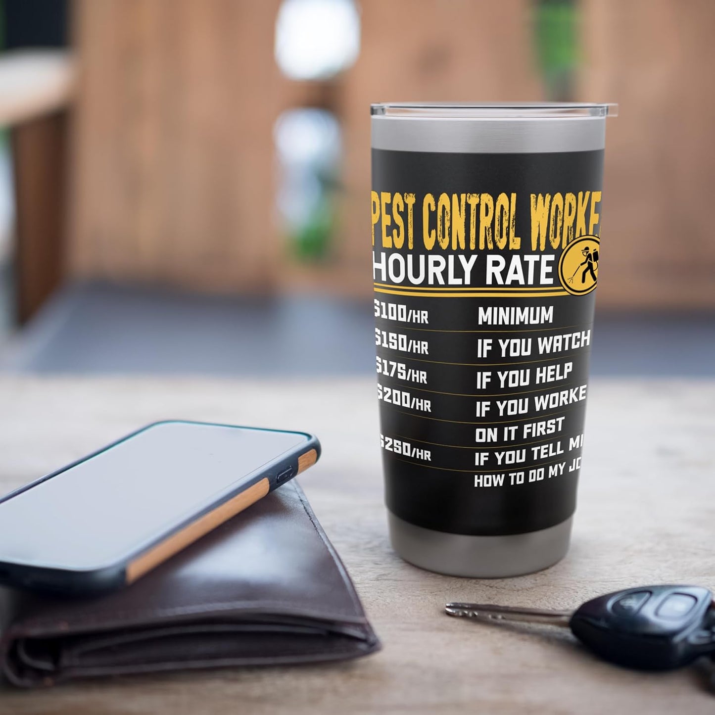 Pest Control Worker Hourly Rate - Pest Control Operator Stainless Steel Insulated Tumbler