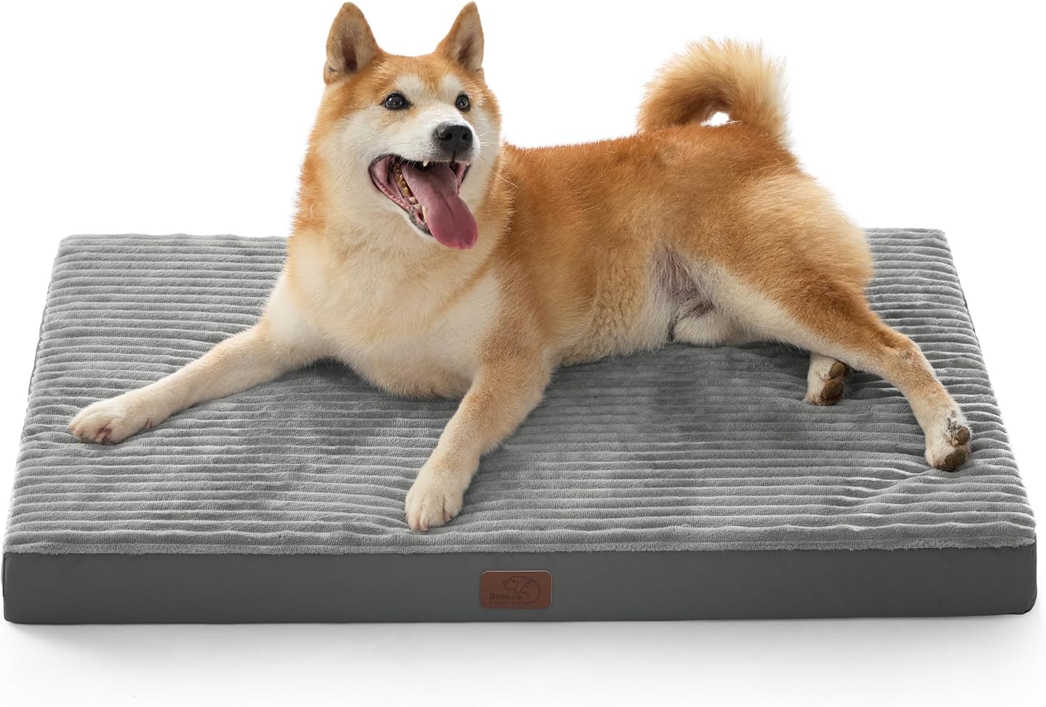 Bedsure ComfyFleece Dog Beds Large Sized Dog- Orthopedic Pet Beds for 