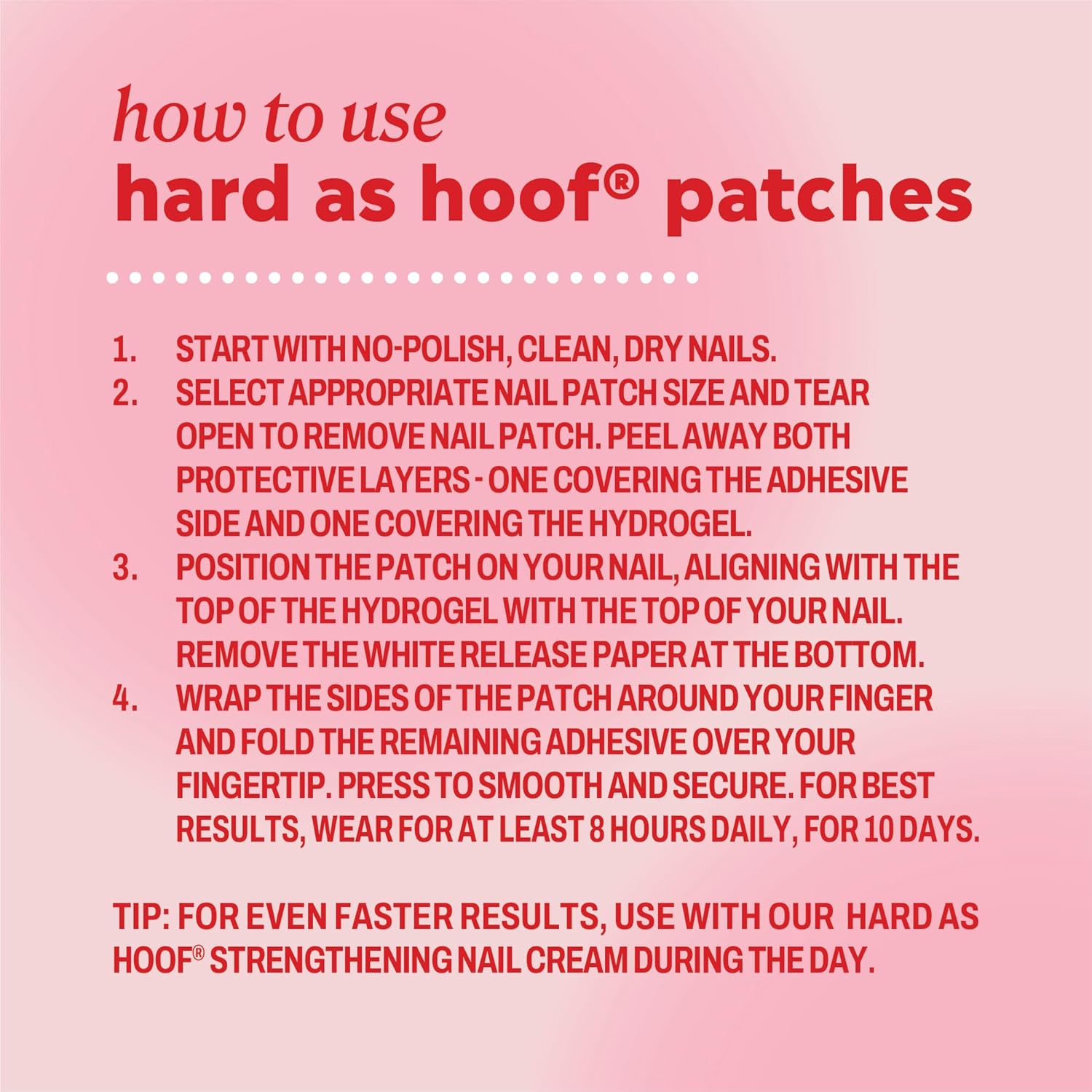 Onyx Professional Hard as Hoof S.O.S Nail Patches - Nail and Cuticle S