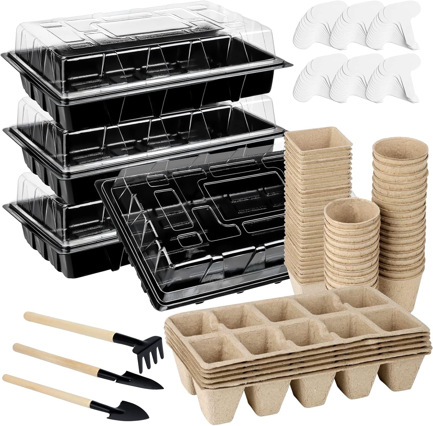 Aodaer 193 Pack Seed Starter Kit Including Seed Starter Tray Peat Pots