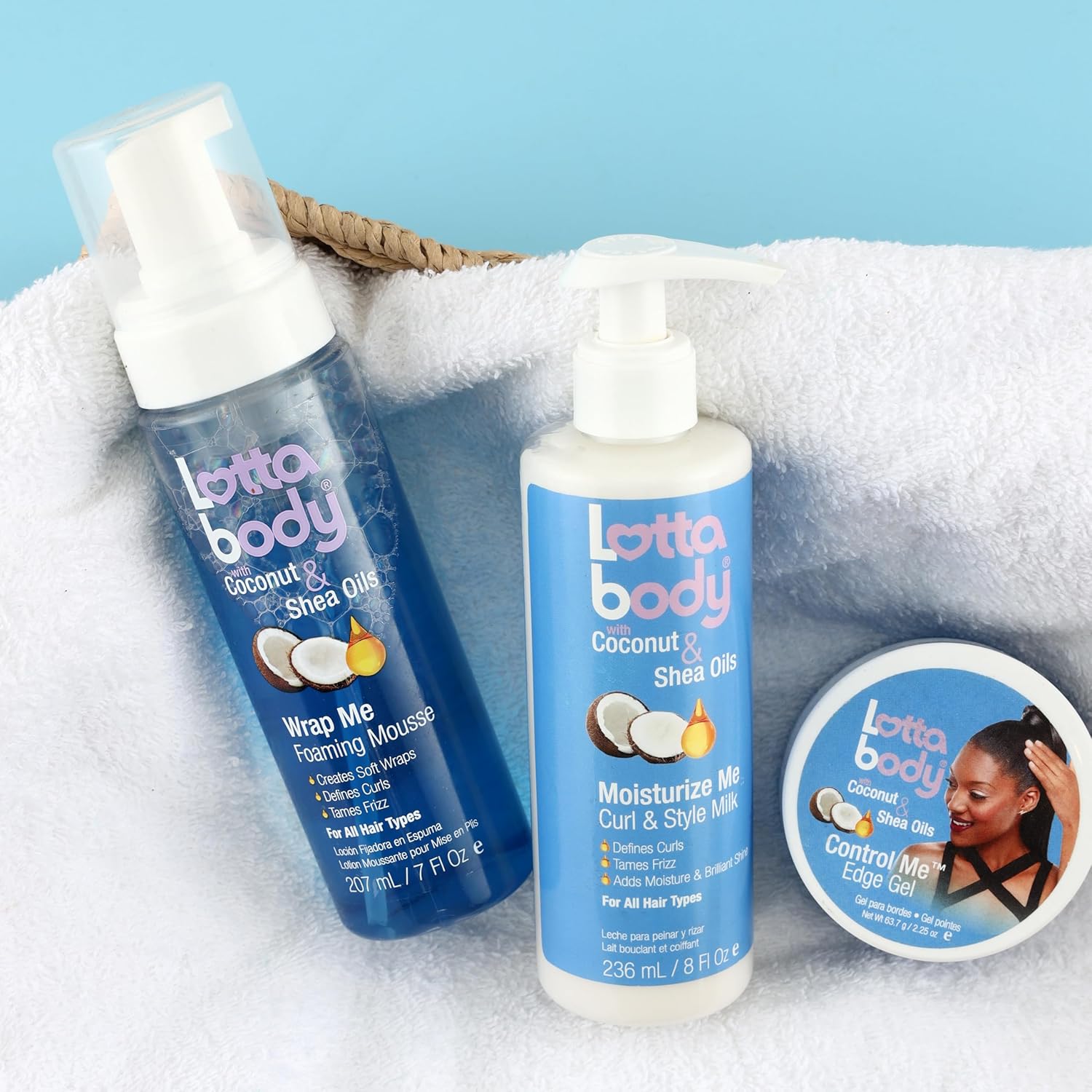 Lottabody Coconut Oil and Shea Wrap Me Foaming Curl Mousse , Creates S