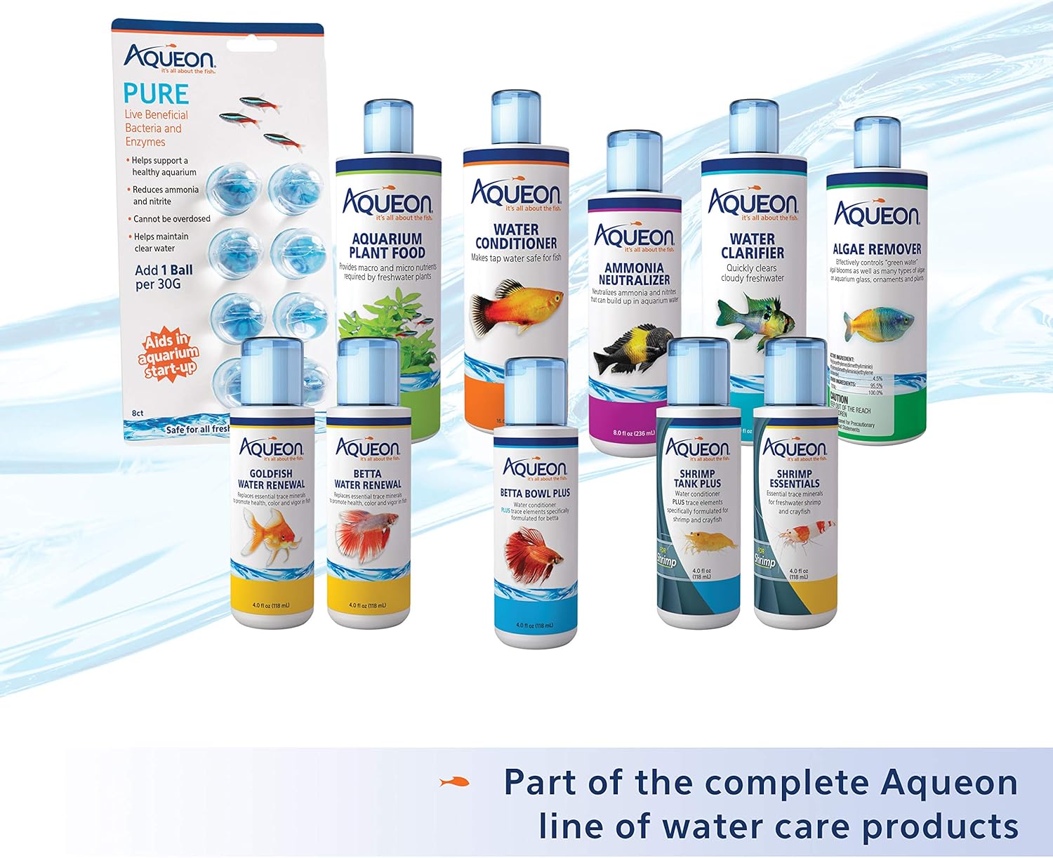 Aqueon Freshwater Aquarium Water Clarifier, Clears Cloudy Fish Tank Wa