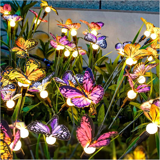 TONULAX Solar Garden Lights - Swaying Butterfly Light, Swaying in The 