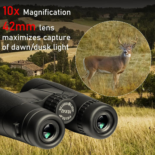 High Power 10x42 Binoculars for Adults with Bak7 Prism & BMC Coating - Binoculars for Birdwatching, Hiking, Concerts