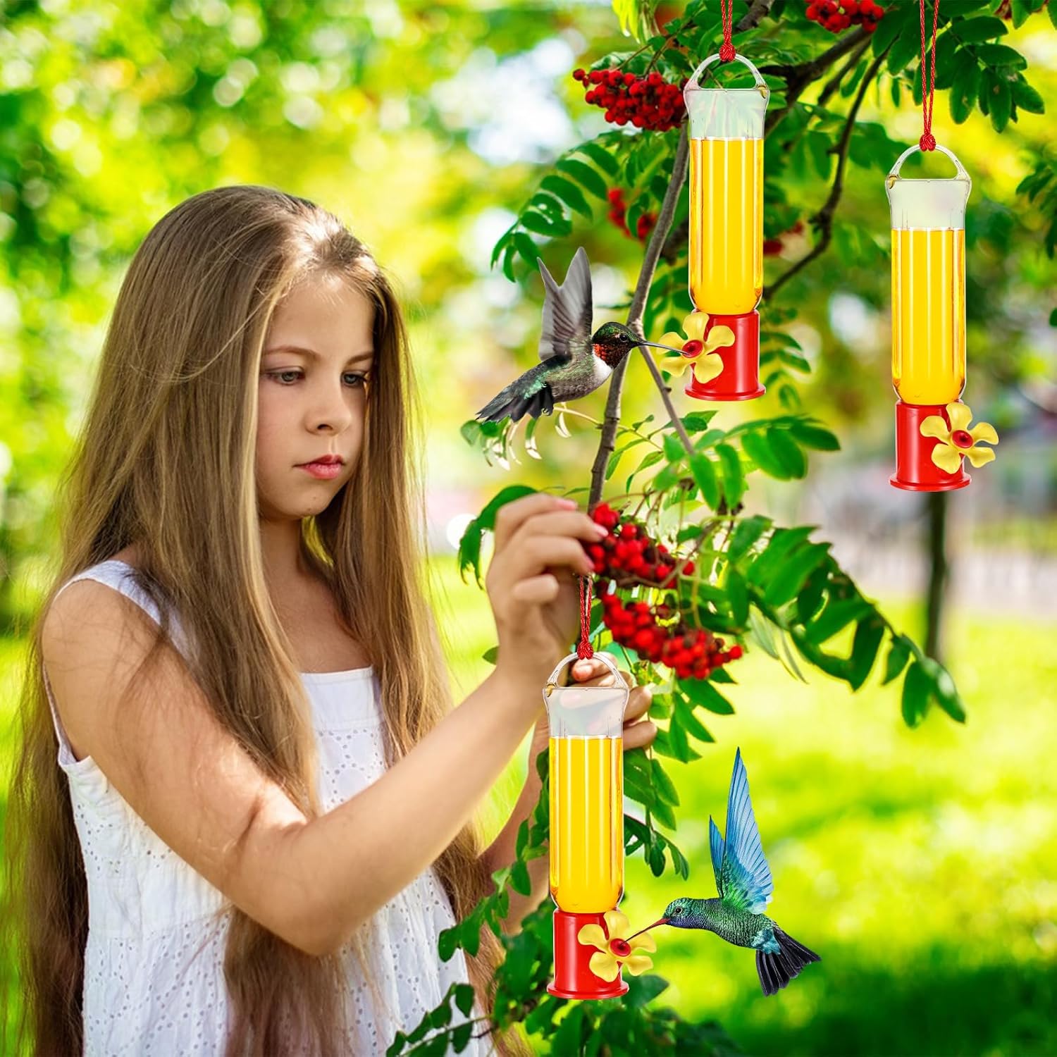 10 Pack Small Hummingbird Feeder for Outdoors Mini Hummingbird Feeders
