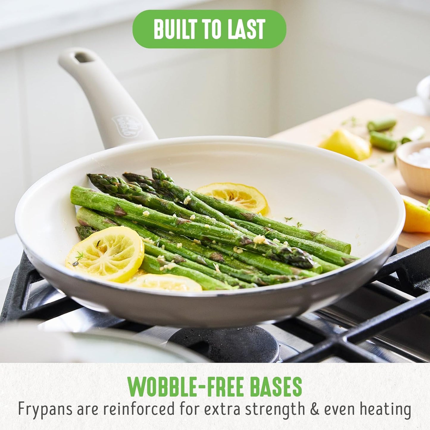 GreenLife 16 Piece Nonstick Cookware Set, Soft Grip Non-Toxic PFAS-Fre