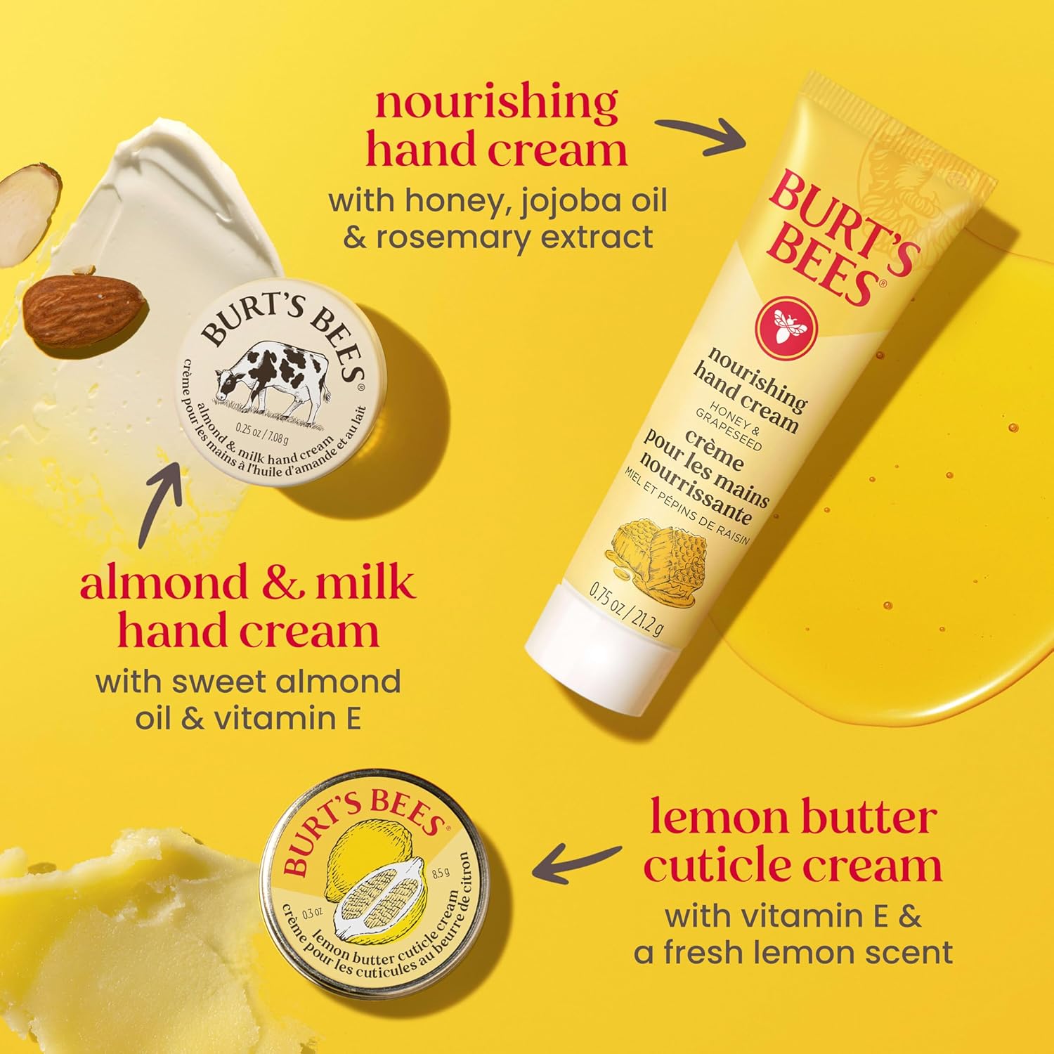 Burt's Bees Gifts Ideas, Tips and Toes Kit, 6 Travel Size Products - P