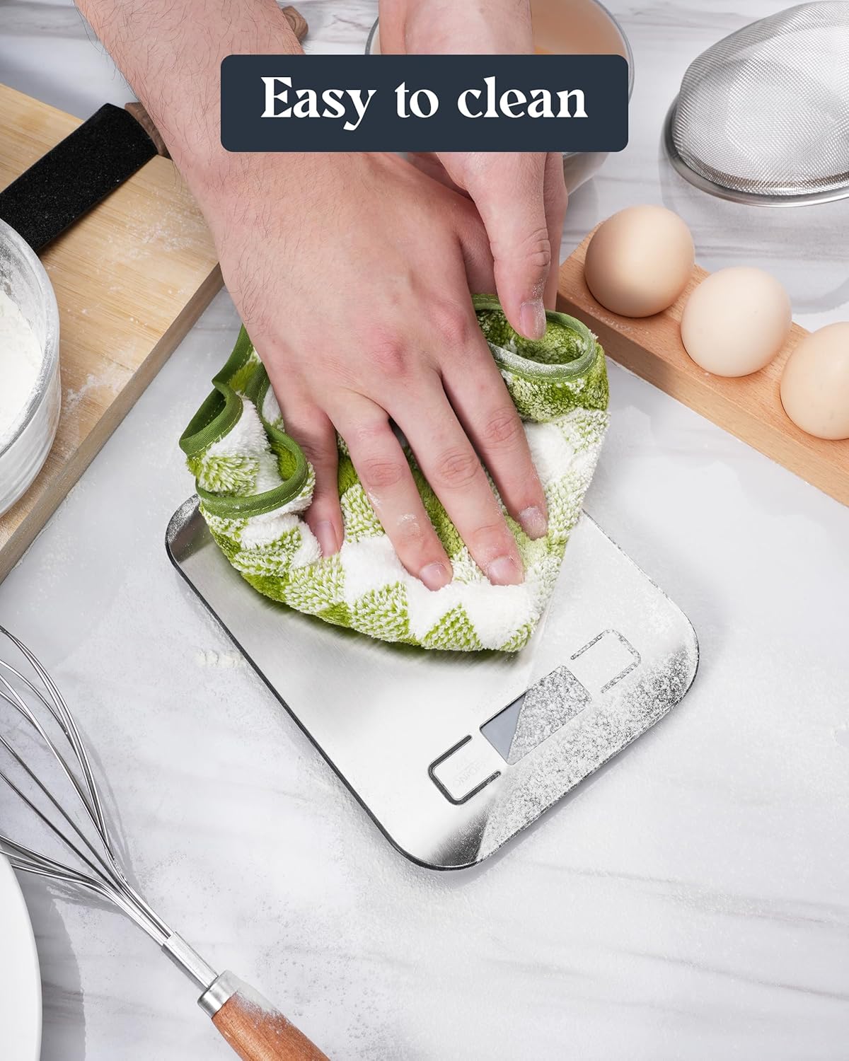 Food Scale, 11lb Digital Kitchen Scale with 6 Units LCD Display and Ta