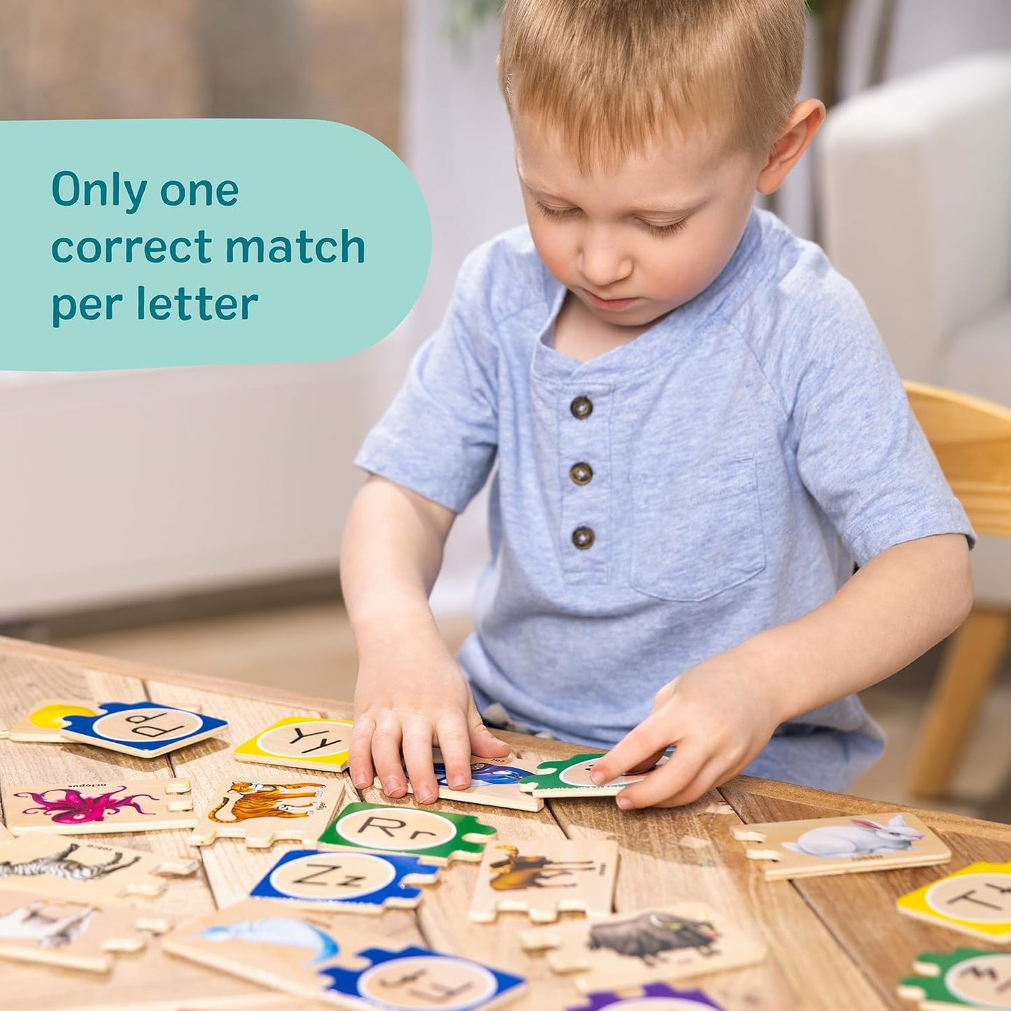 Melissa & Doug Self-Correcting Alphabet Puzzle (52 pcs) with Toy Stora