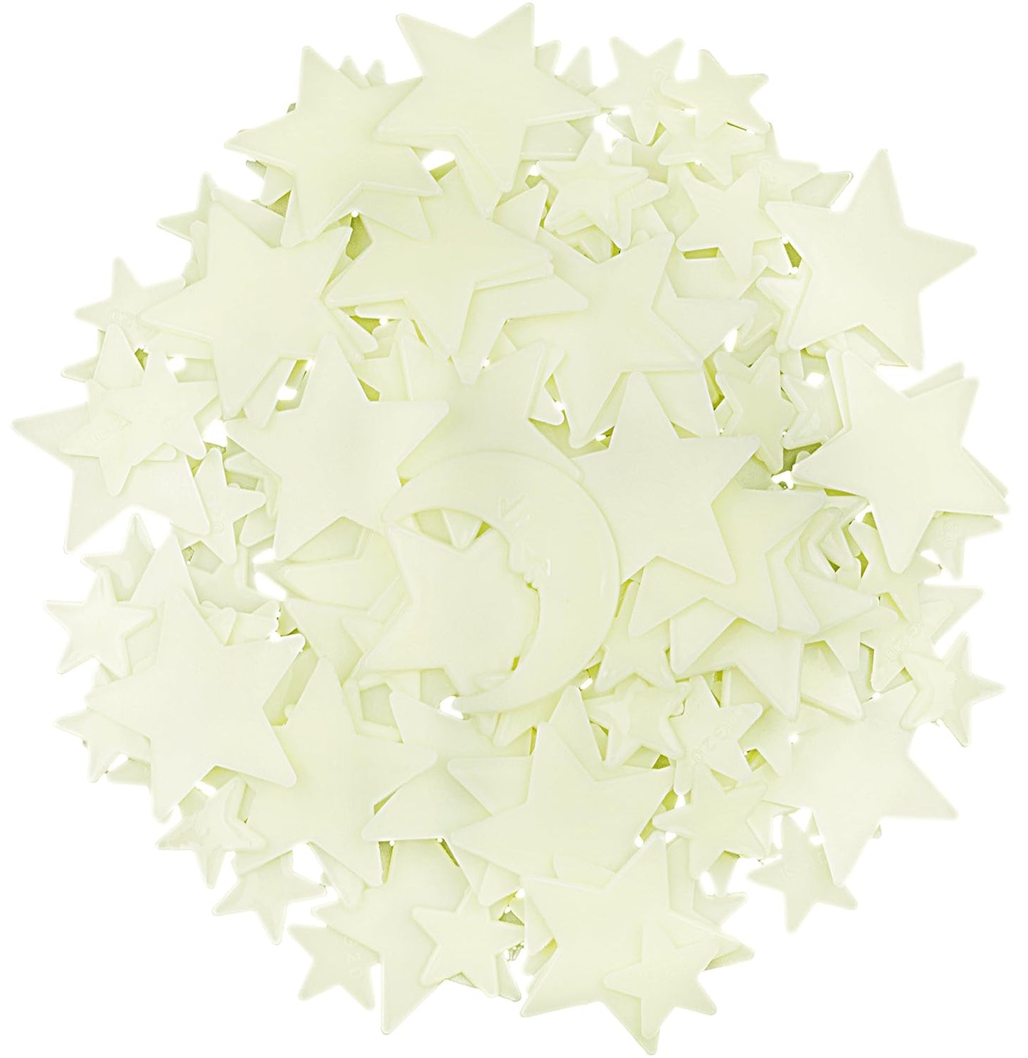 Glow in The Dark Stars - Includes Installation Material and Star map, 