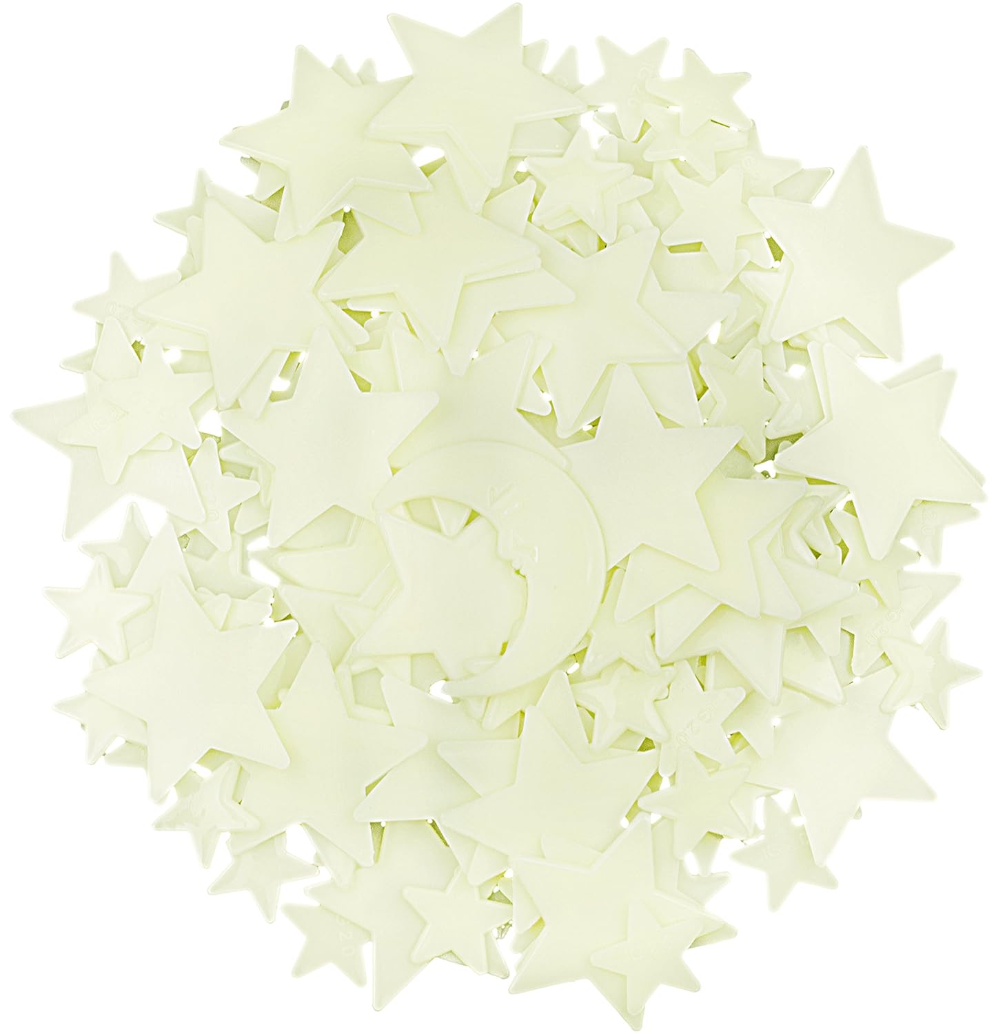 Glow in The Dark Stars - Includes Installation Material and Star map, 