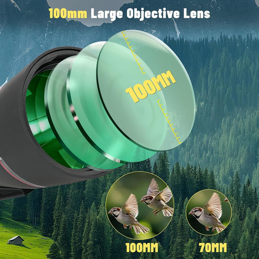Spotting Scope, 25-75x100 Angled Spotting Scopes for Target Shooting w