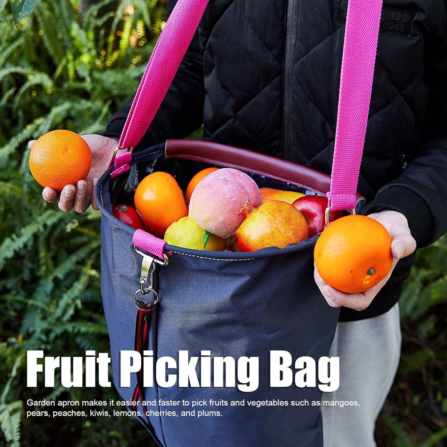 Estink Fruit Picking Bag, 600D Oxford Cloth Harvest Fruit Vegetable Pi