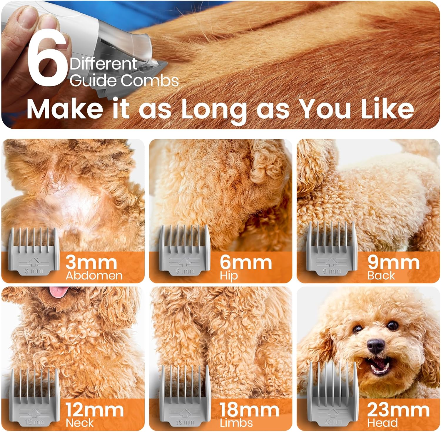 oneisall Dog Grooming Vacuum, Pet Grooming Vacuum with Clipper Nail Gr