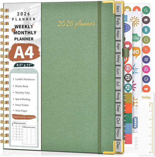 2026 Planner, Weekly and Monthly Calendar Planner from January 2026 - 