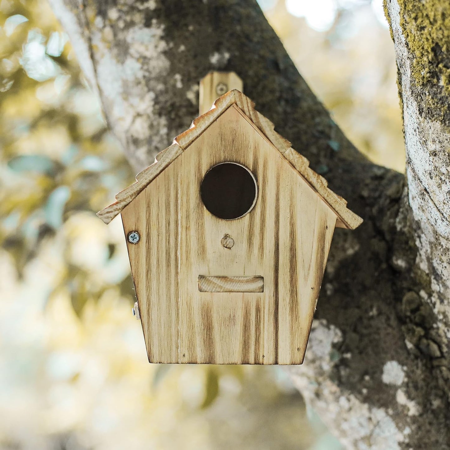 Bird House Bird Houses for Outside with Pole Wooden Bird House for Fin