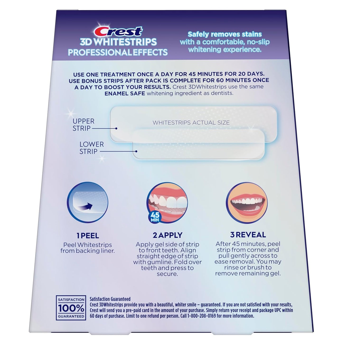 Crest 3D Whitestrips Professional Effects – Teeth Whitening Kit, 22 Tr