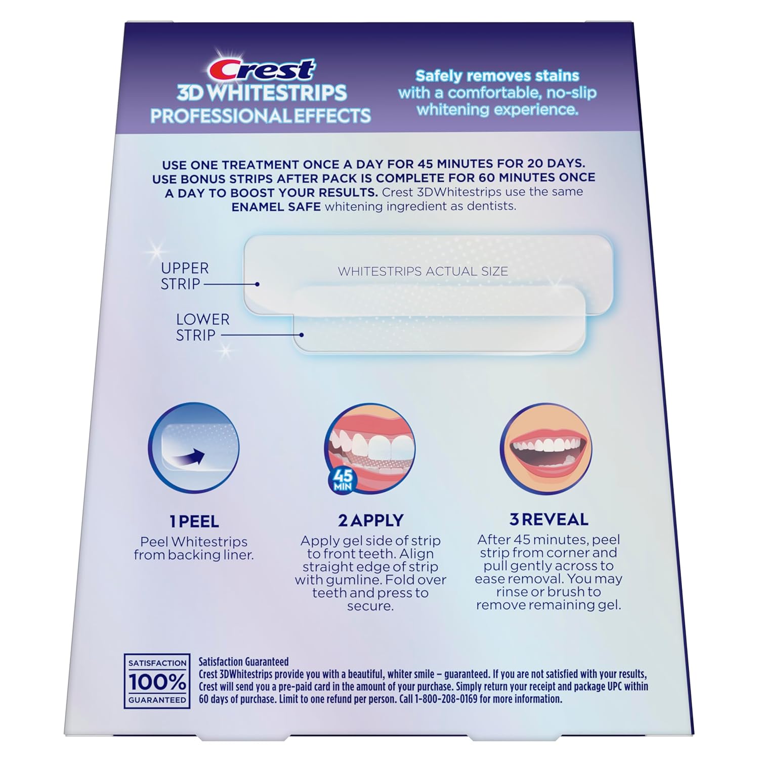 Crest 3D Whitestrips Professional Effects – Teeth Whitening Kit, 22 Tr