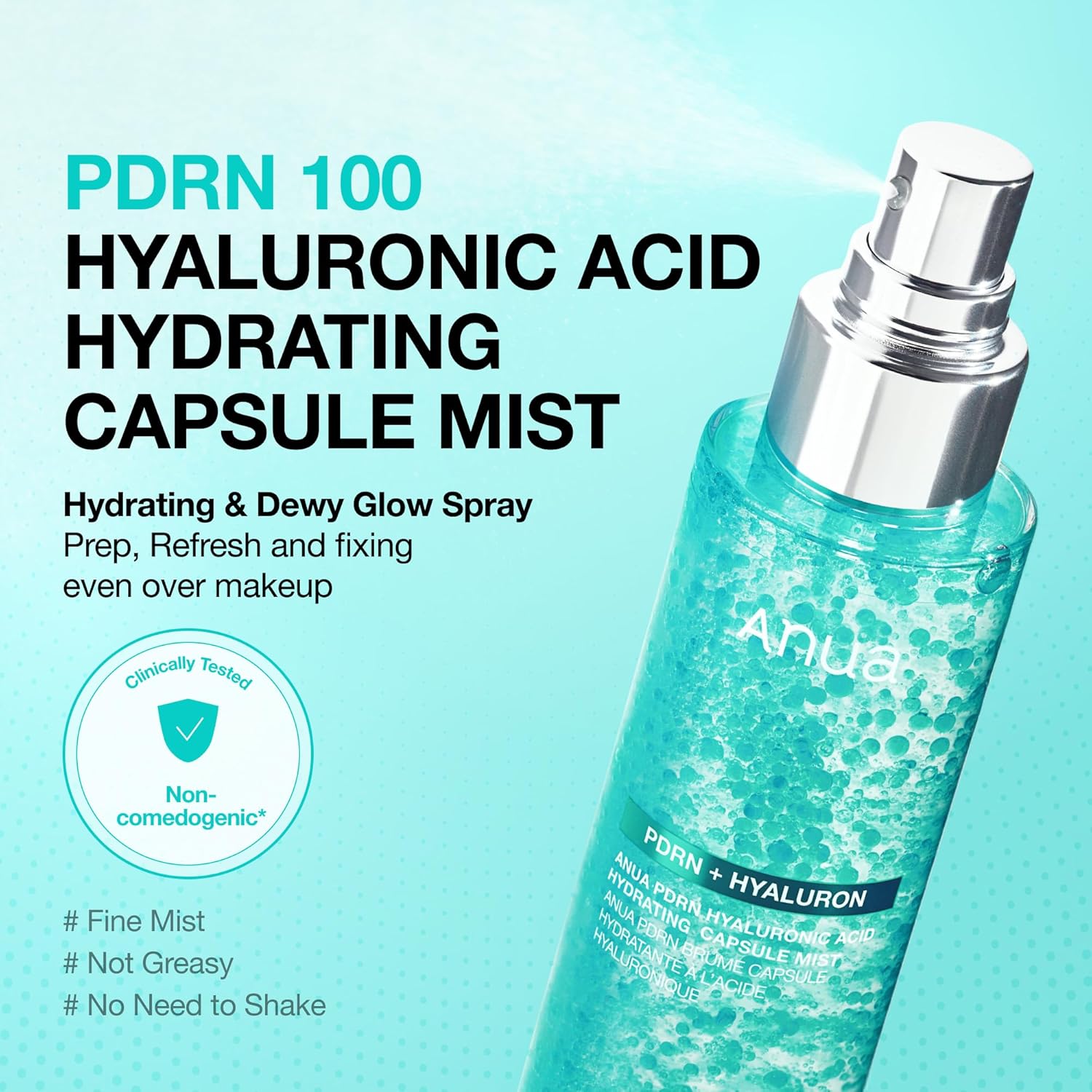 ANUA PDRN Collagen Glow Facial Serum Spray, Hydrating Face Mist, Hyalu
