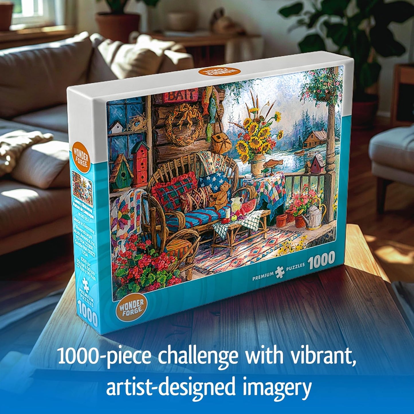 Wonder Forge Country Hideaway 1000 Piece Jigsaw Puzzle for Adults | Un