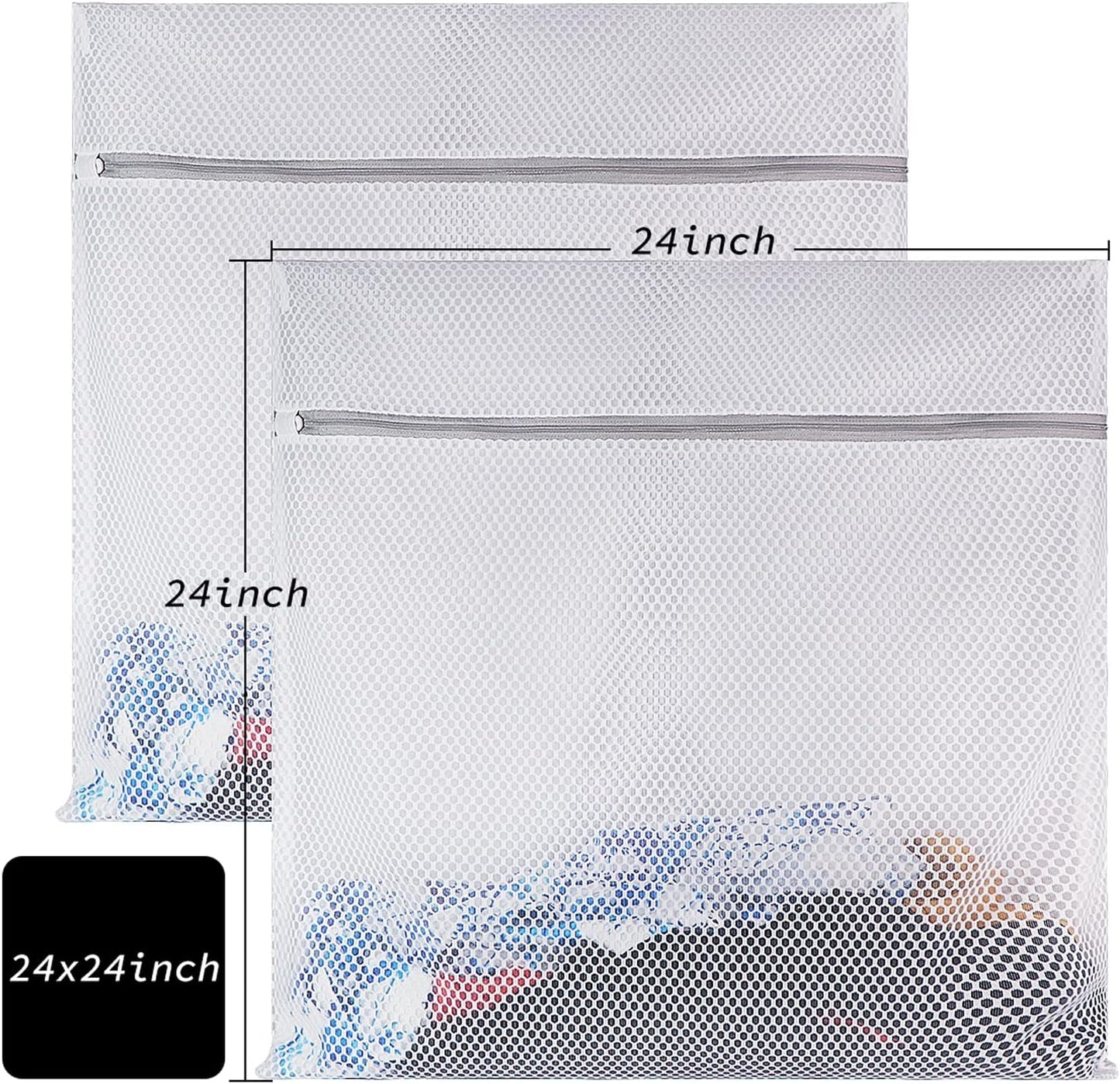 2 XX-Large Honeycomb Mesh Laundry Bag Delicates Durable for Washing Ma
