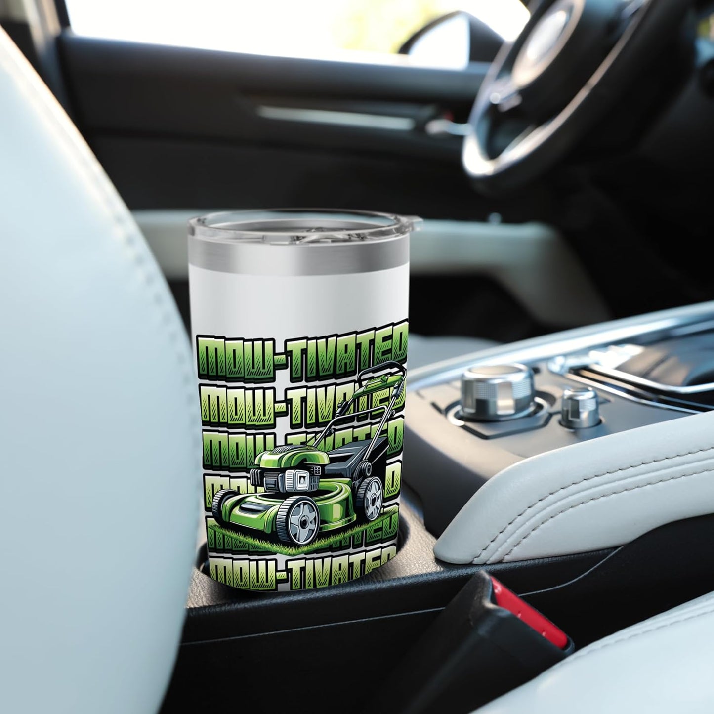 Mowtivated Mowing Lover Lawn Mowing Stainless Steel Insulated Tumbler