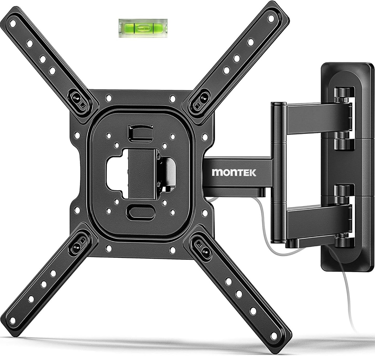 monTEK Full Motion TV Wall Mount for 23–65 Inch Flat & Curved TVs and 
