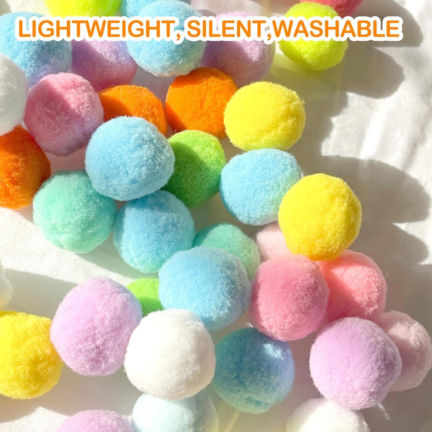 31Pcs Cat Ball Toy Launcher Gun,Cat Balls Fetch Toy,30Pcs Plush Fuzzy 