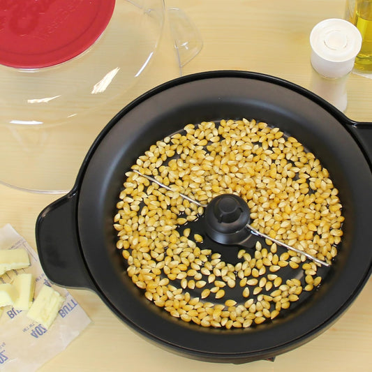 West Bend Stir Crazy Hot Oil Popcorn Popper, Popcorn Maker Machine wit