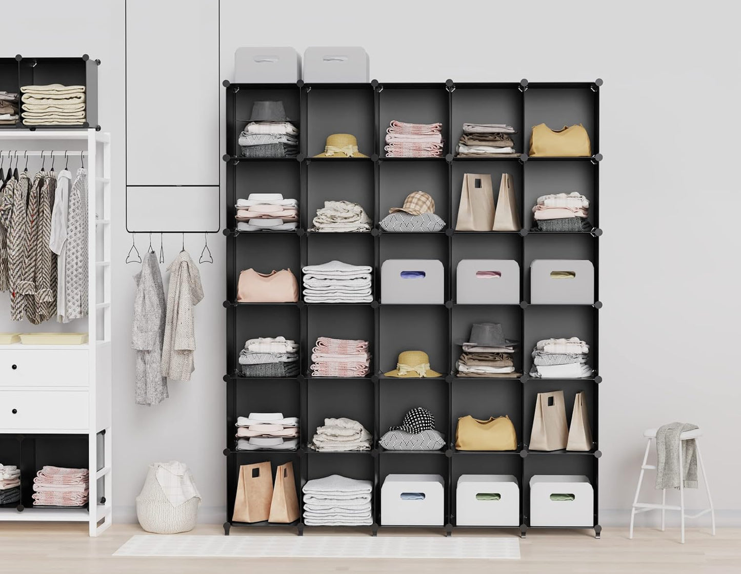 HOMIDEC Closet Organizers and Storage, 9 Cube Storage Organizer, Porta