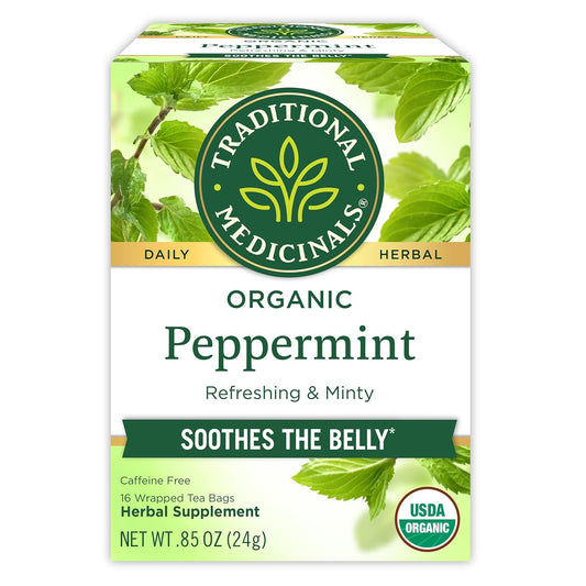 Traditional Medicinals Organic, Peppermint Tea - Helps Soothe Belly fr