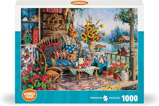 Wonder Forge Country Hideaway 1000 Piece Jigsaw Puzzle for Adults | Un