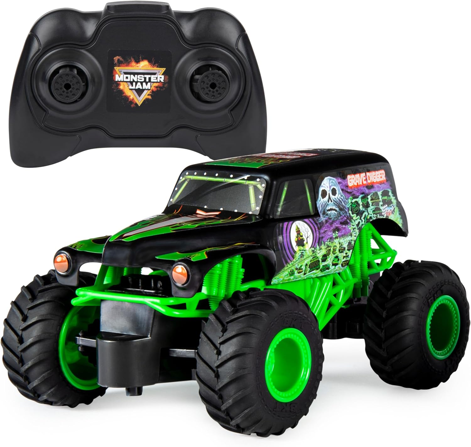 Monster Jam, Official Grave Digger Remote Control Monster Truck, 1:24 