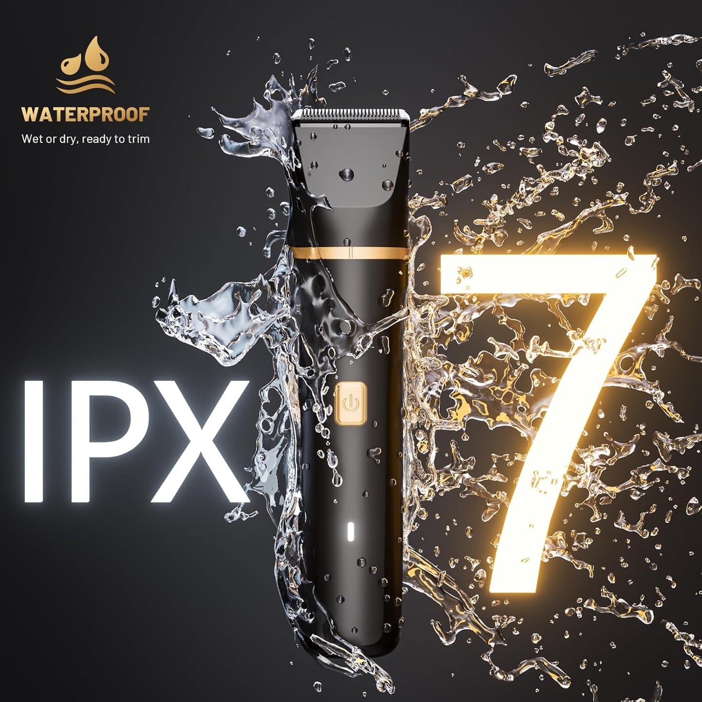 Electric Razor for Men, IPX7 Waterproof Versatile Shaver for Temple, G