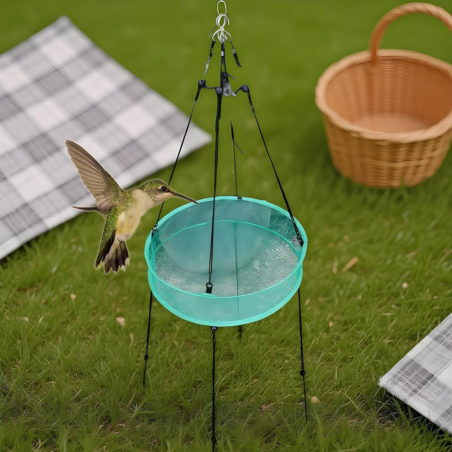 Foldable Birdseed Hoop, Lightweight Garden Feeder Ring, 30cm Seed Hold