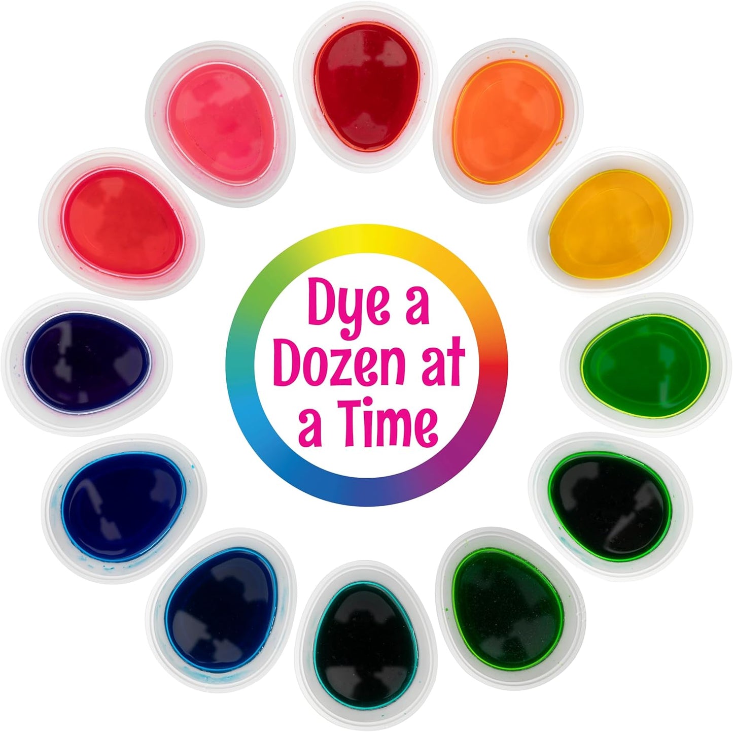 PAAS Megga Color Cups Egg Decorating Kit: Dye 12 Eggs at The Same Time!