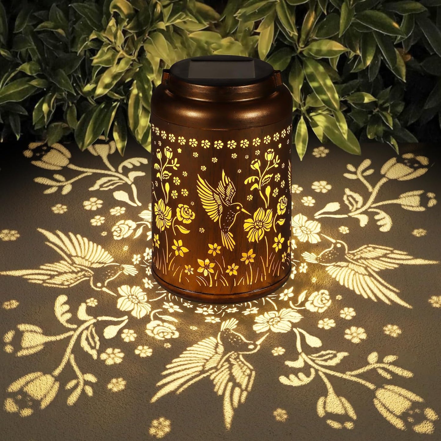 Solar Lanterns Outdoor Waterproof Hummingbird Garden Decor Gifts for W