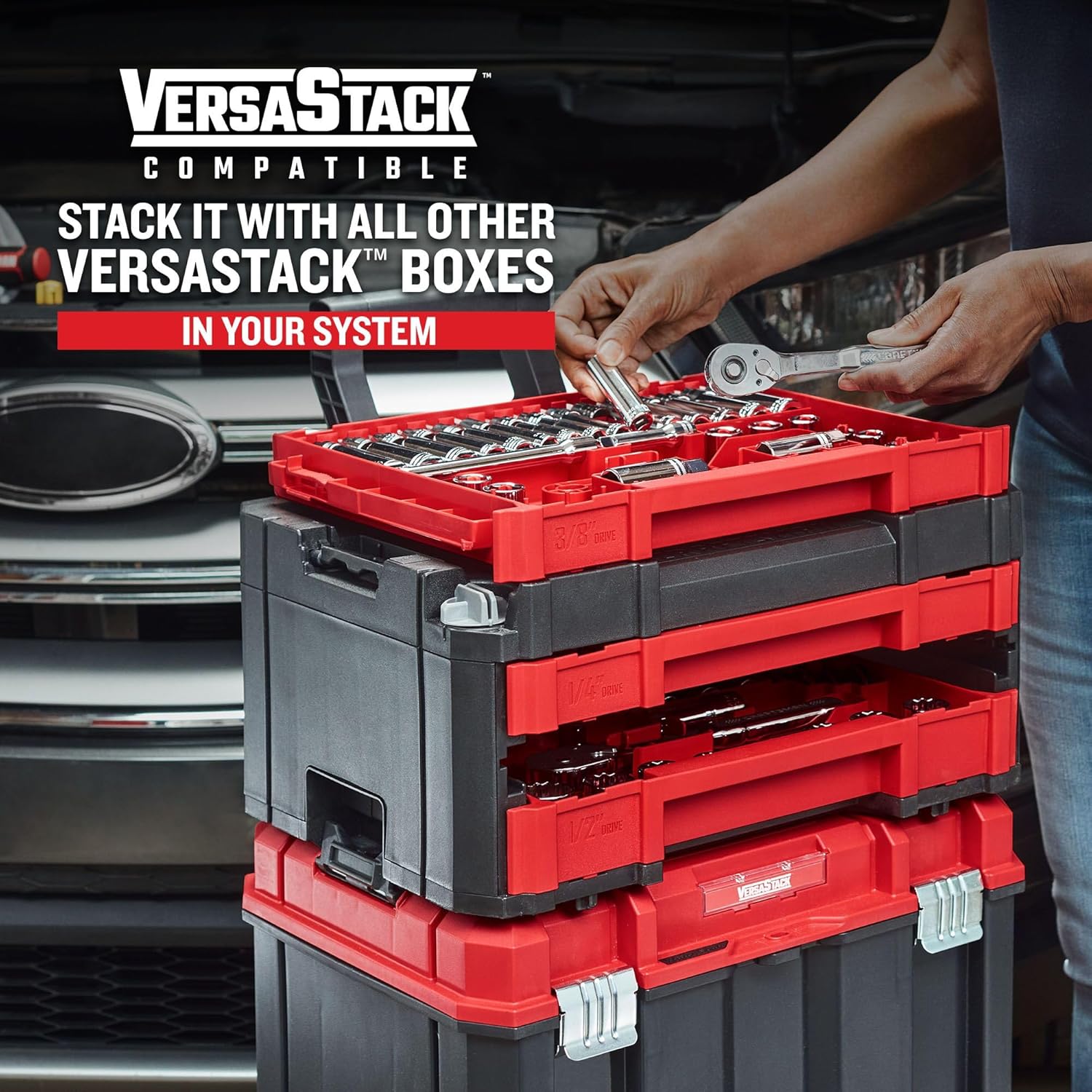 Craftsman 262-Piece Mechanic Tool Set with 3-Drawer VERSASTACK Box, SA