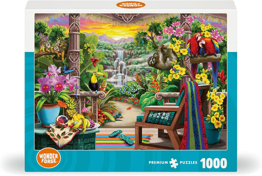 Wonder Forge Tropical Retreat 1000 Piece Jigsaw Puzzle for Adults | Un