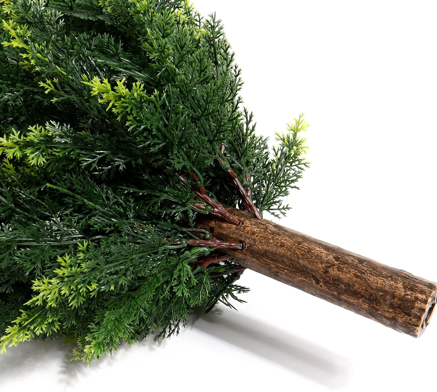 3ft Artificial Cedar Topiary Tree with Stakes - 39" High, 11" Diameter Set of 2 UV-Resistant & No Maintenance Faux Tree Shrubs for Outdoor Planters, Fake Plants That Look Real