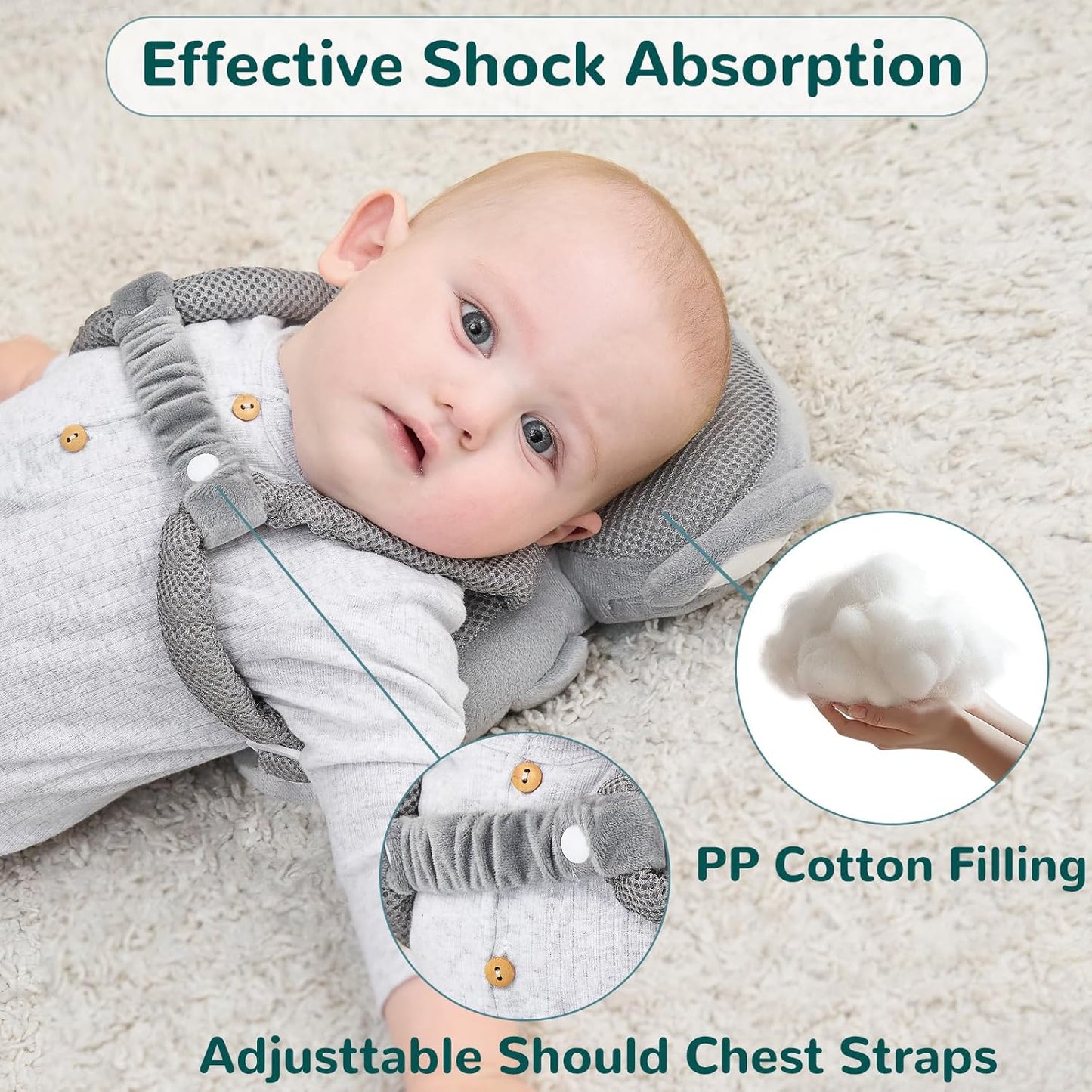 Baby Head Protector Backpack for Falling Crawling and Walking Toddler 