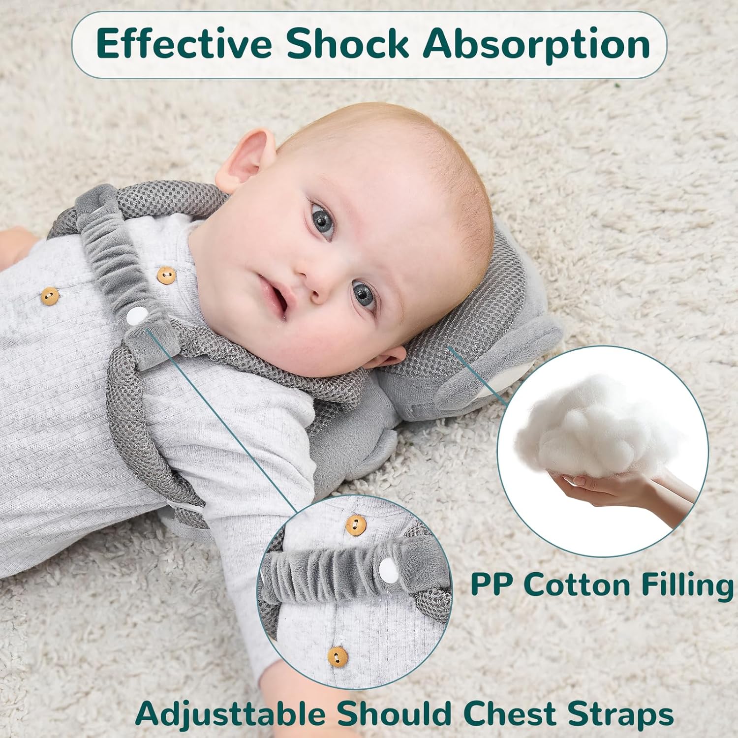 Baby Head Protector Backpack for Falling Crawling and Walking Toddler 