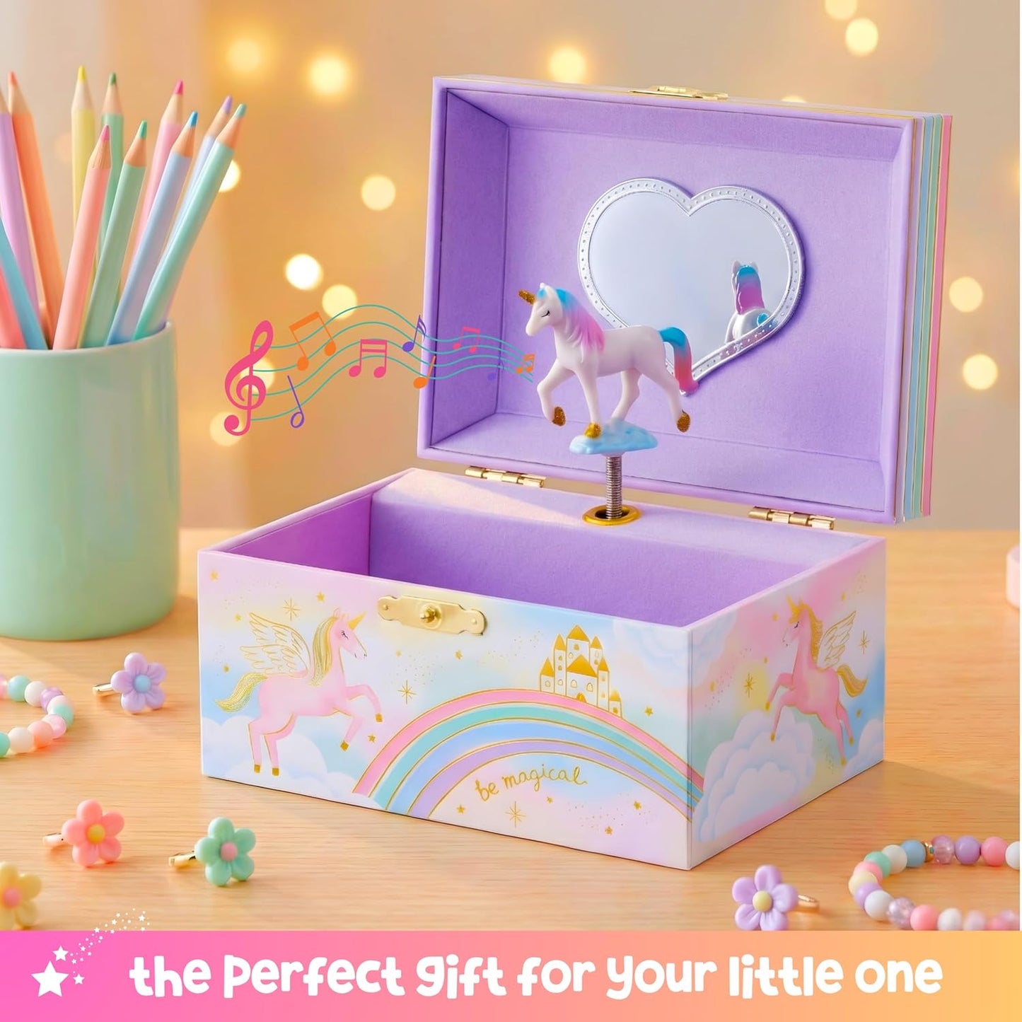Giggle & Honey® Musical Jewelry Box for Girls - Kids Jewelry Box, Unic